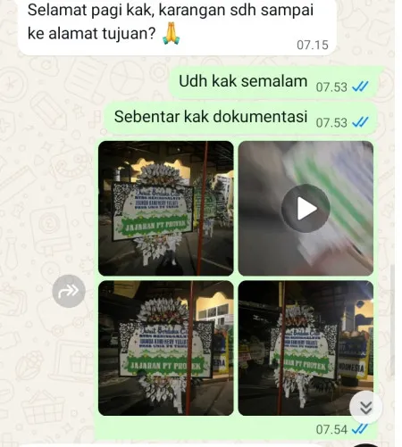 Pengiriman Papan Bunga Selamat Lugu Butuh
