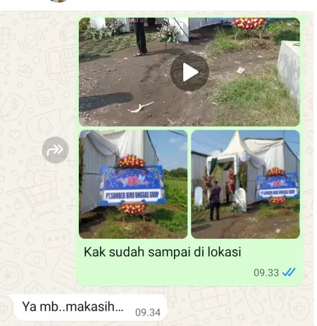 Pengiriman Karangan Bunga Lugu Butuh