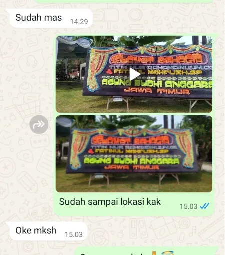 Pengiriman Papan Bunga Lugu Butuh