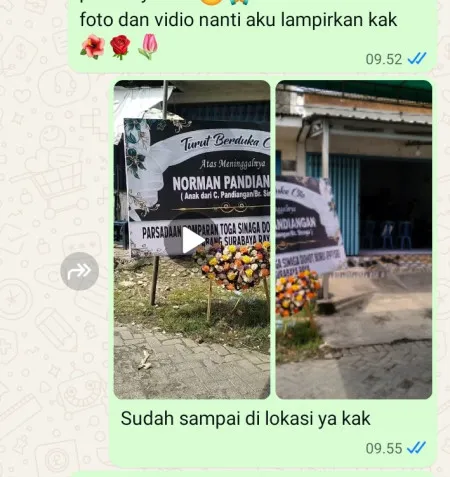 Pengiriman Karangan Bunga Lugu Butuh